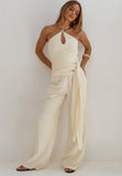 Yara Elasticated wide leg pants  - Runaway The Label
