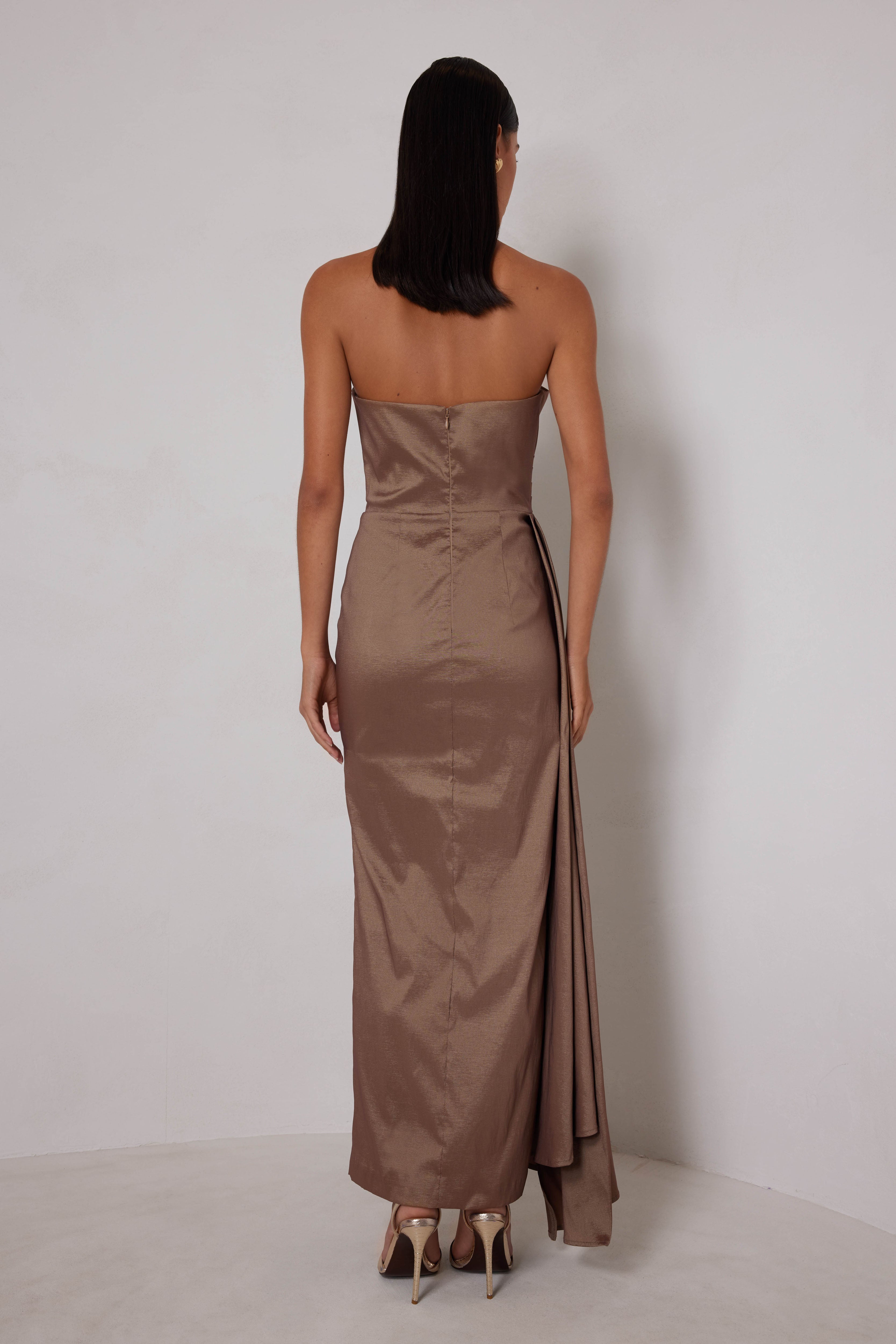 Paulina Dress Cocoa - Elle Zeitoune