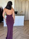 Lennox Halter Maxi Wine - Nookie