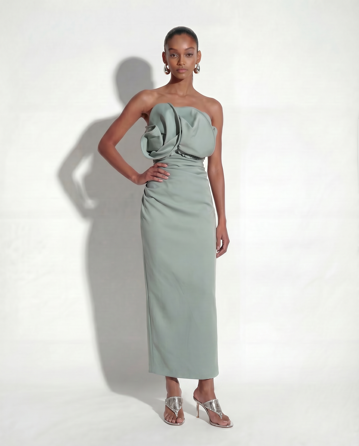 Miles Dress Sage - Elle Zeitoune