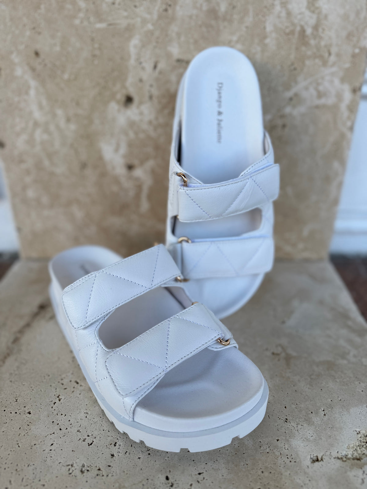 Urmi White Leather Shoes - Django & Juliette