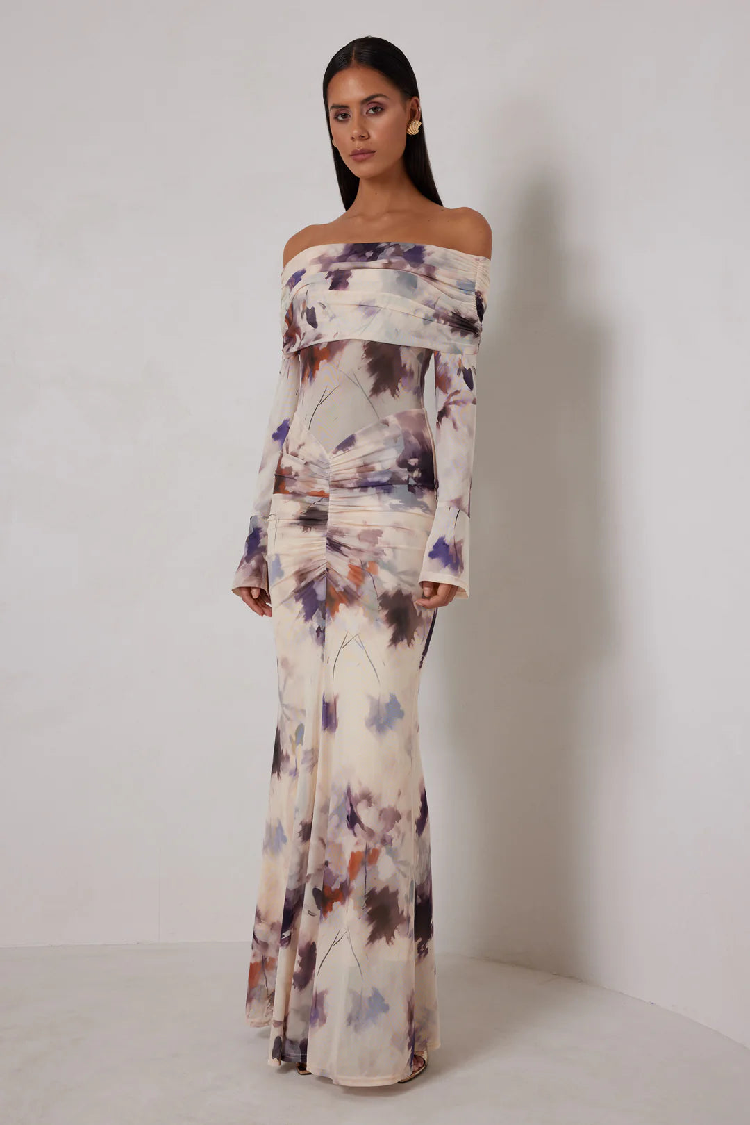 Paige Dress Watercolour Bloom - Elle Zeitoune