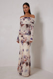 Paige Dress Watercolour Bloom - Elle Zeitoune