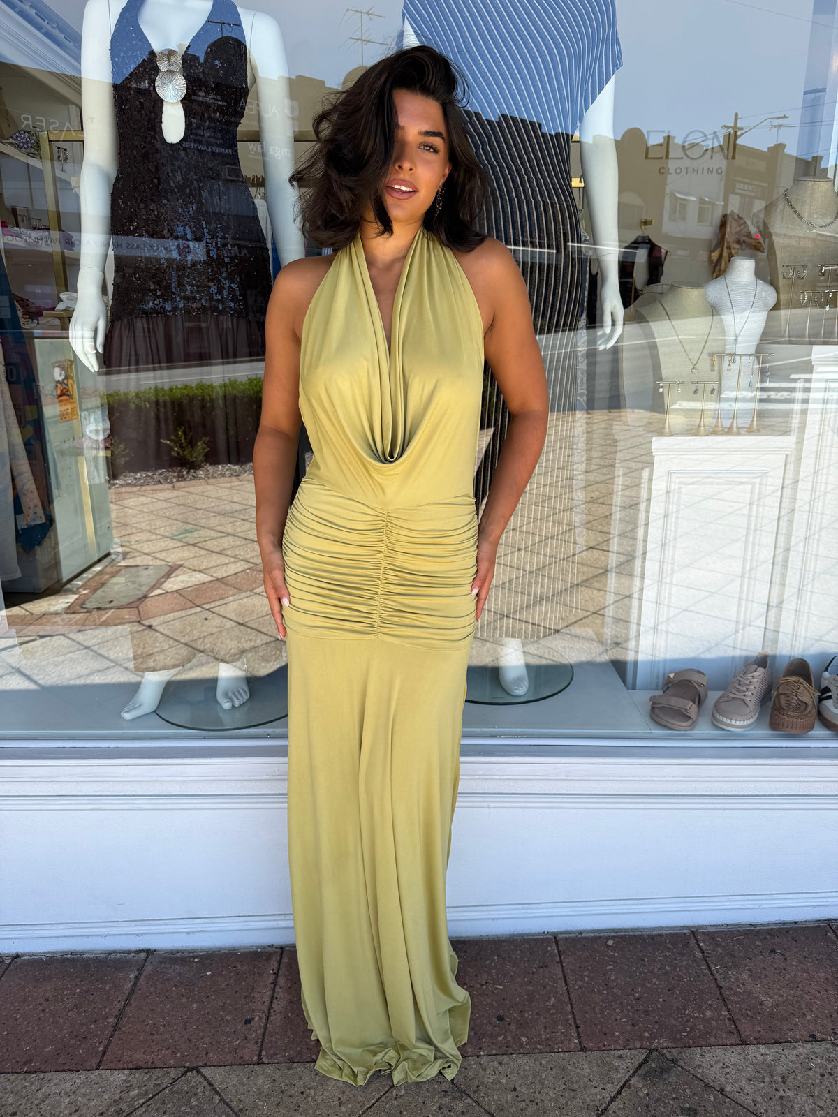 Amora Pistachio Dress - Elle Zeitoune