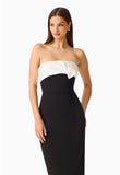 Elysia Satcontrast Midi Dress - Elliatt