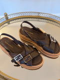 Vasha Choc Coffee Leather Shoes - Django & Juliette