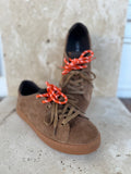 Nelsy Choc Suede/Leather Shoes - Mollini