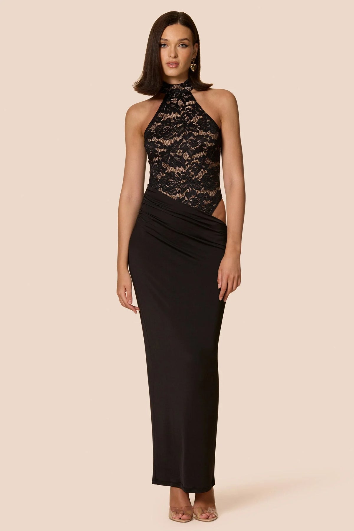 Lennox Bodysuit Maxi Black - Nookie
