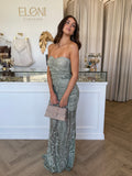 Alexandria Dress Sage- Elle Zeitoune