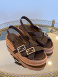 Vasha Choc Coffee Leather Shoes - Django & Juliette