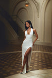 Cinema Halter Gown Ivory - Nookie