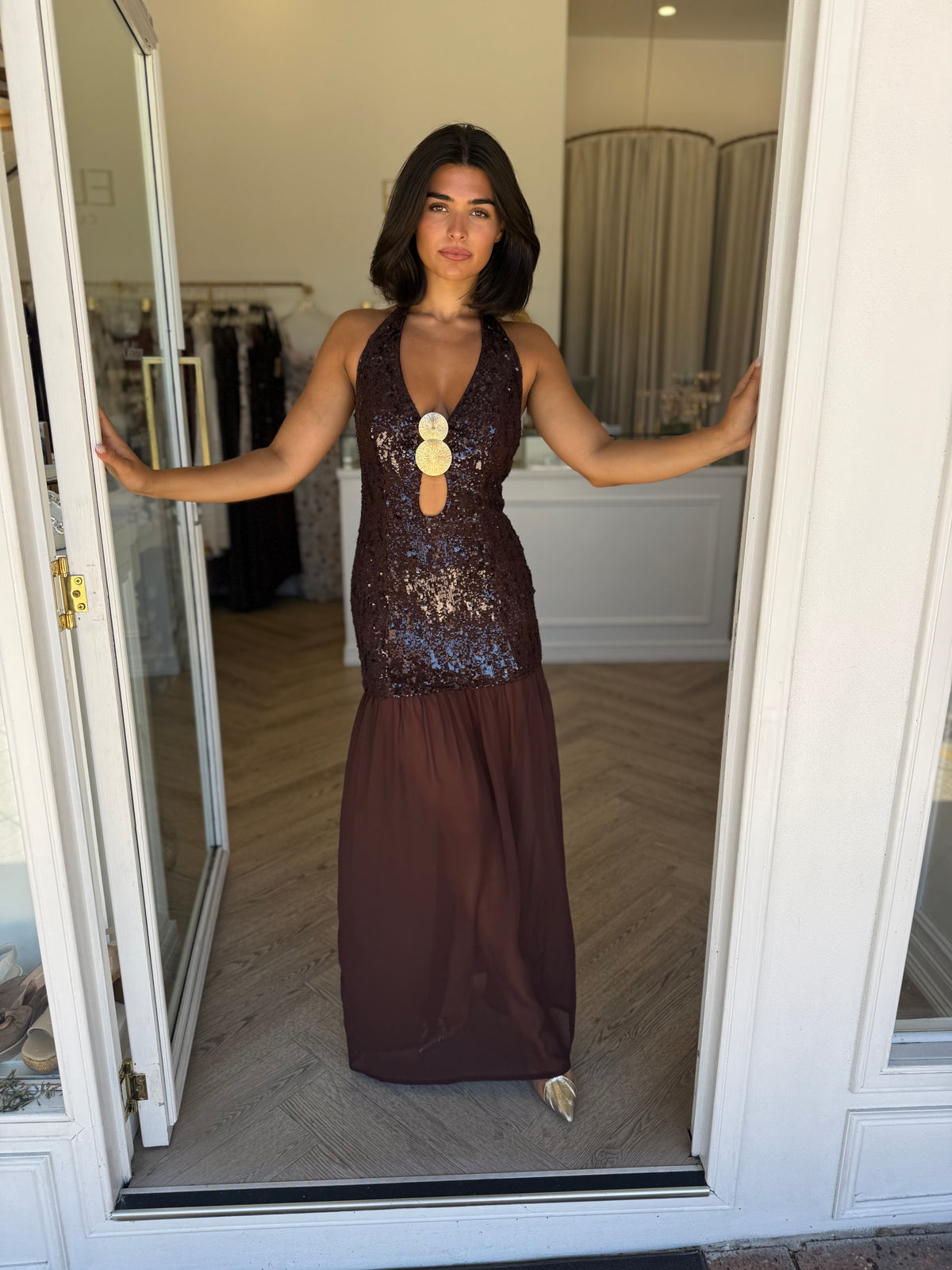 Hope dress Espresso - Elle Zeitoune