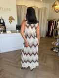 Zig zag Long vest  - The Aegean Collection