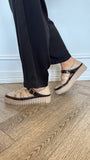 Baytown dark Choc Camel Shoes - Django & Juliette