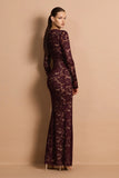 Delphine long Sleeve Lace Gown - Nookie