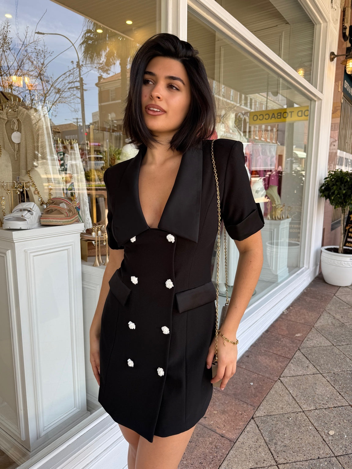 Ruby Short Sleeve Blazer Dress - Elliatt
