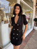 Ruby Short Sleeve Blazer Dress - Elliatt