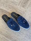 Lizzo Suede Shoes Navy - Django & Juliette