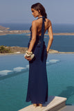 Lina Halter Drape Maxi Dress - Runaway the Label