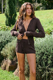 Freyana Hooded Knit Top - Runaway