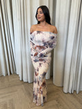 Paige Dress Watercolour Bloom - Elle Zeitoune