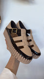 Baytown dark Choc Camel Shoes - Django & Juliette