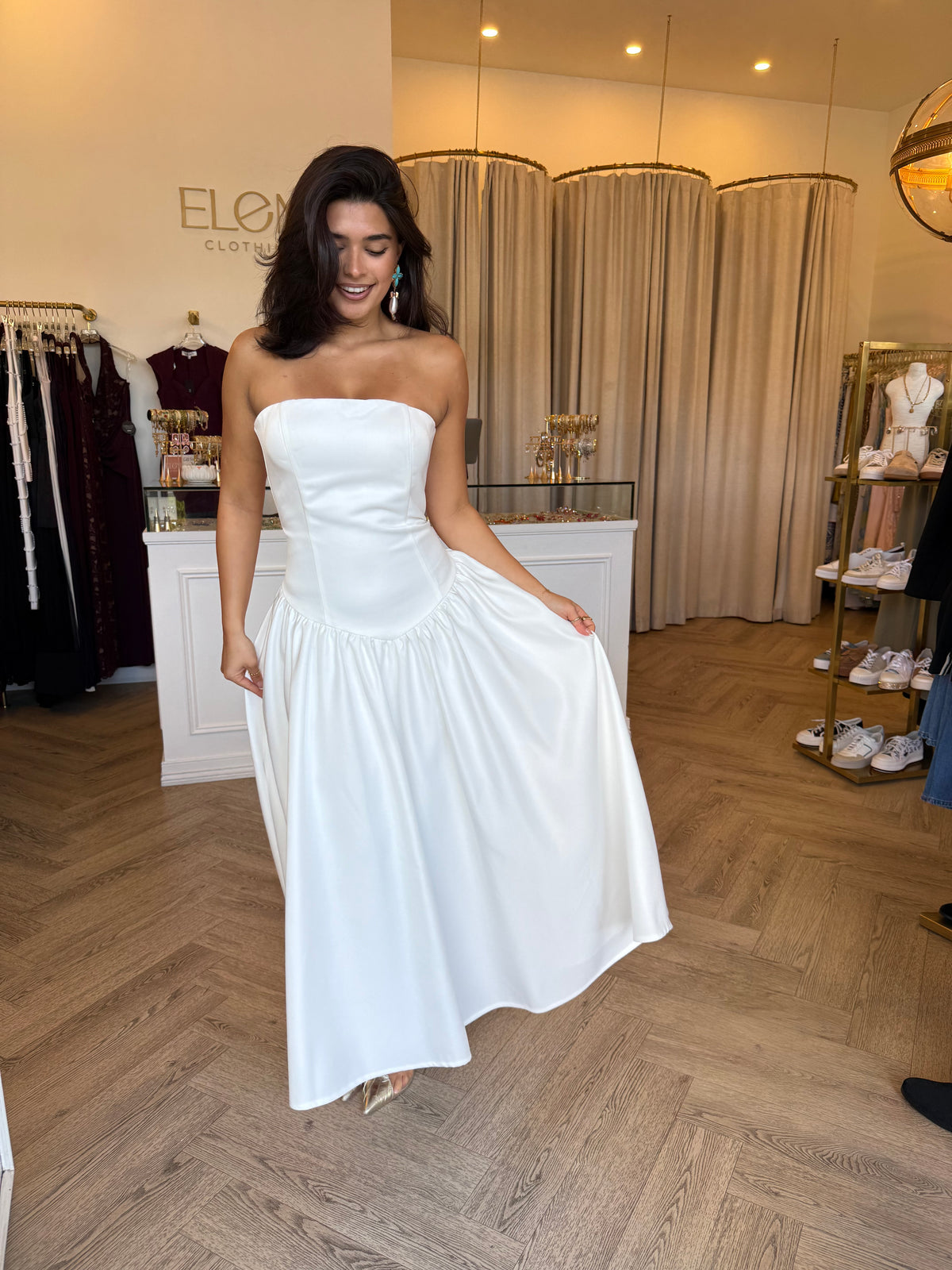 Maggie Dress White - Elle Zeitoune