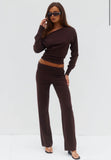 Heather knit Pants- Runaway The Label
