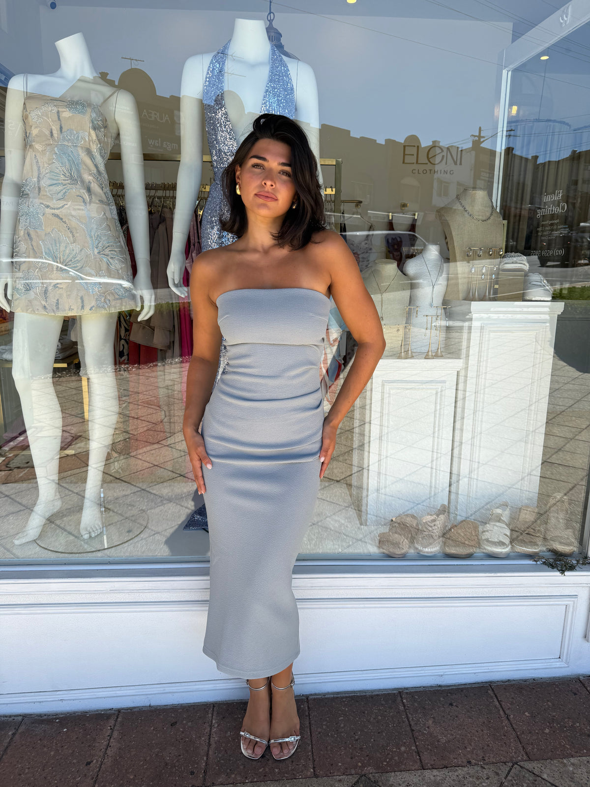 Harper Dress smoke - Elle Zeitoune