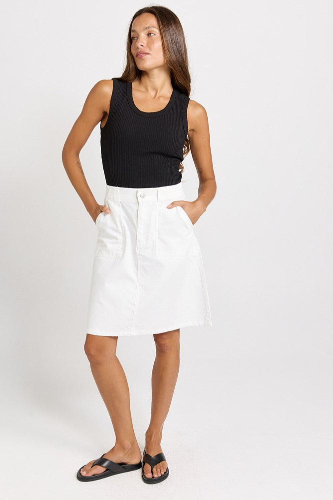 Aida A-line Denim Skirt - Betty Basics