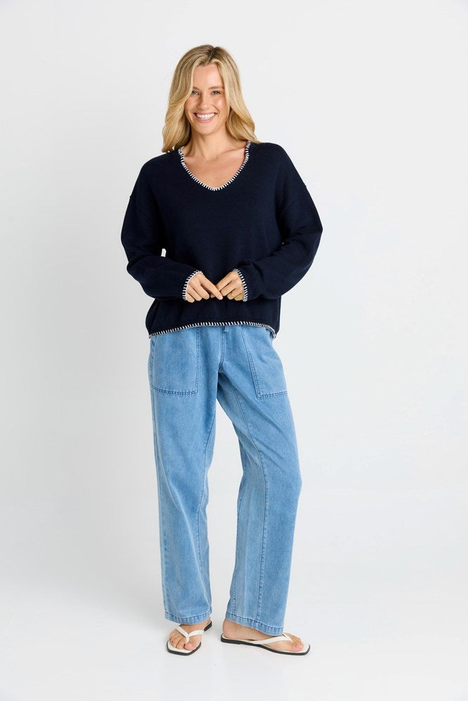 Ascot Stich Sweater - Betty Basic