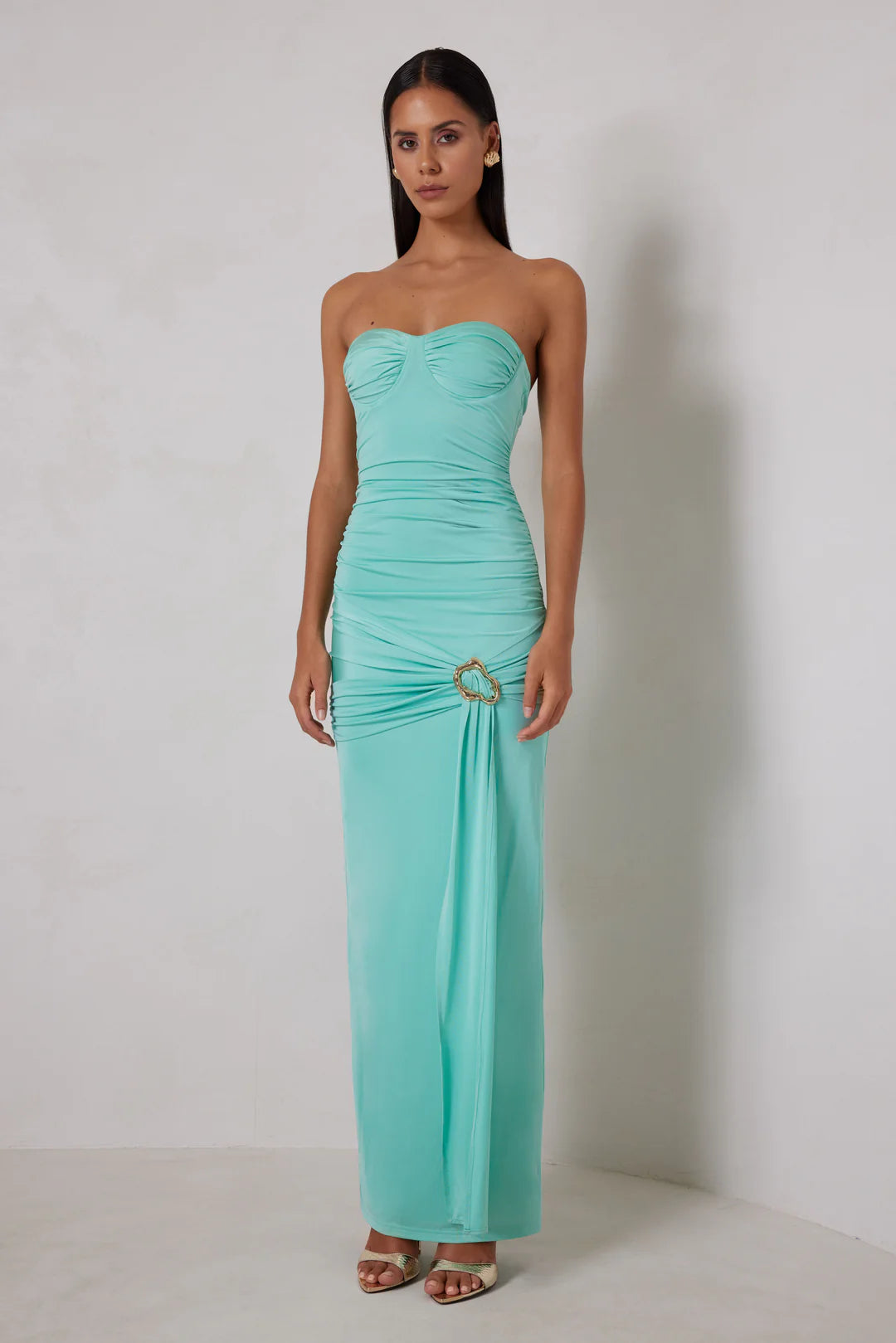 Charlee Dress Turquoise - Elle Zeitoune