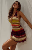 Xylia Halter Low Plunge Mini Dress - Runaway the Label
