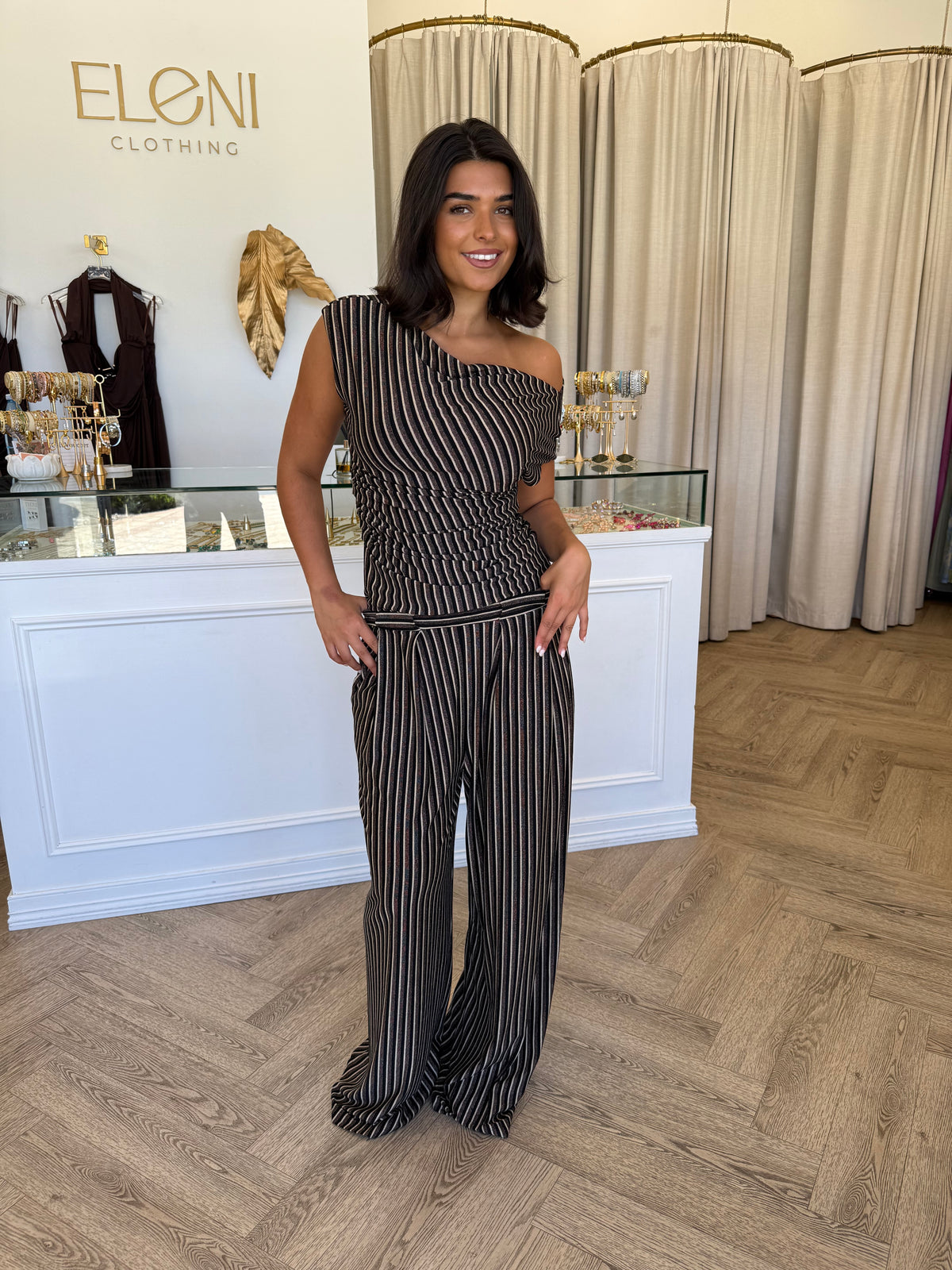 Everlyn Metalic Jersey pants - Fate & Becker