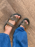 Thuy Khaki Leather Shoes - Django & Juliette l