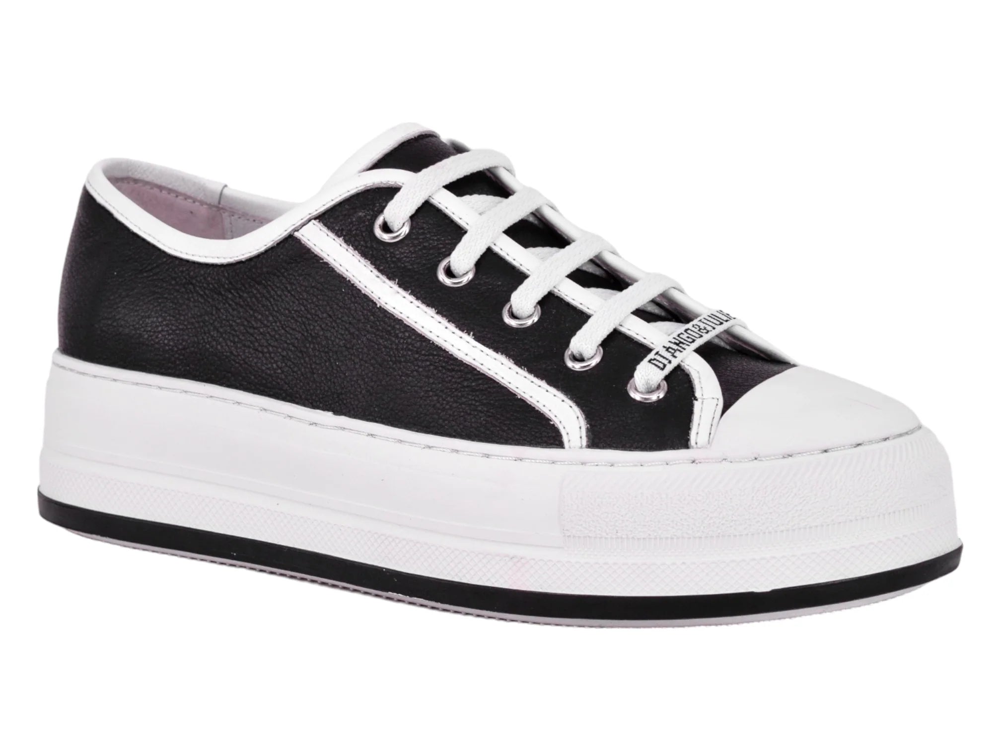 Genoa Black Leather Shoes - Django & Juliette