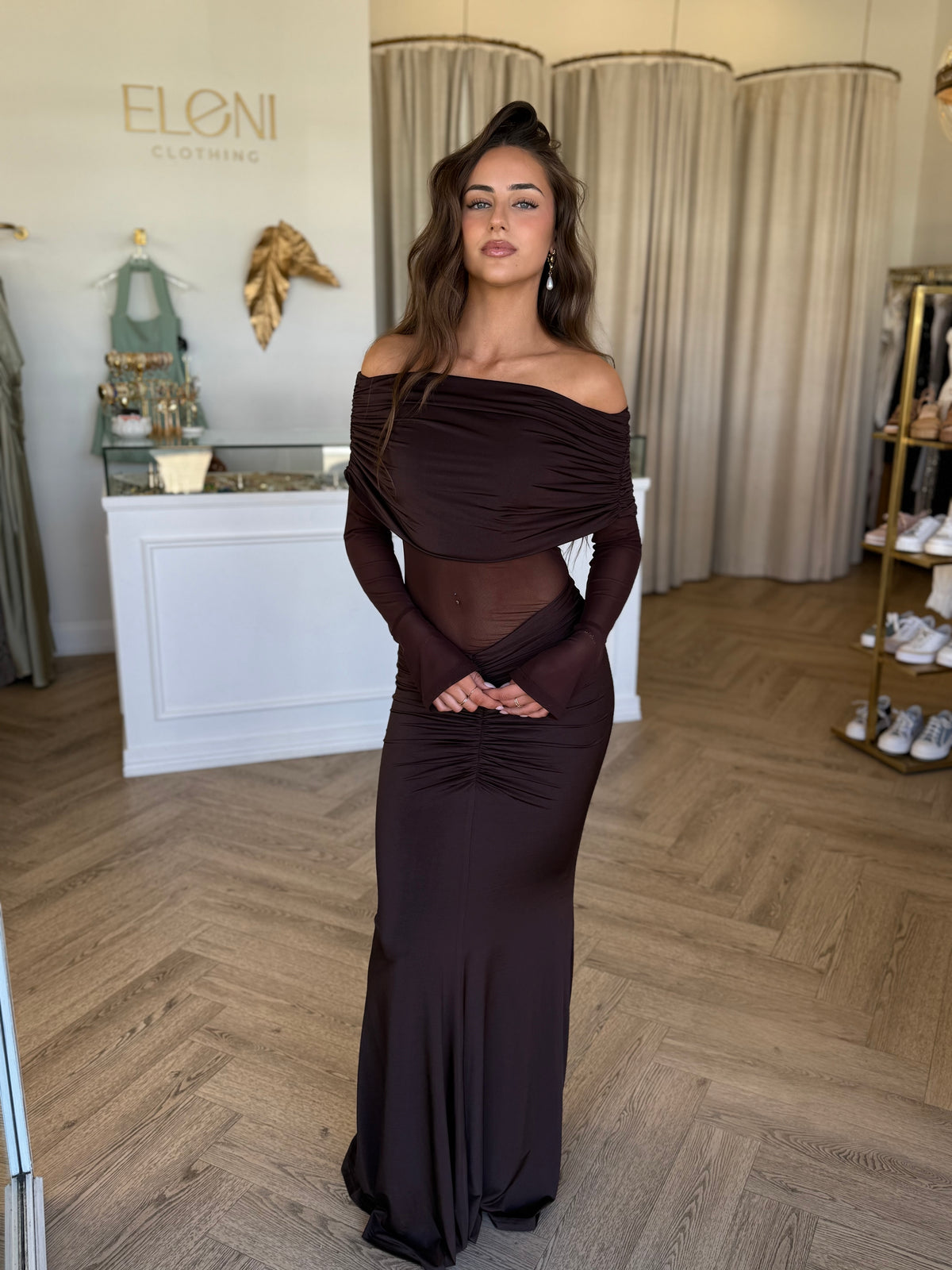 Paige Dress Espresso - Elle Zeitoune