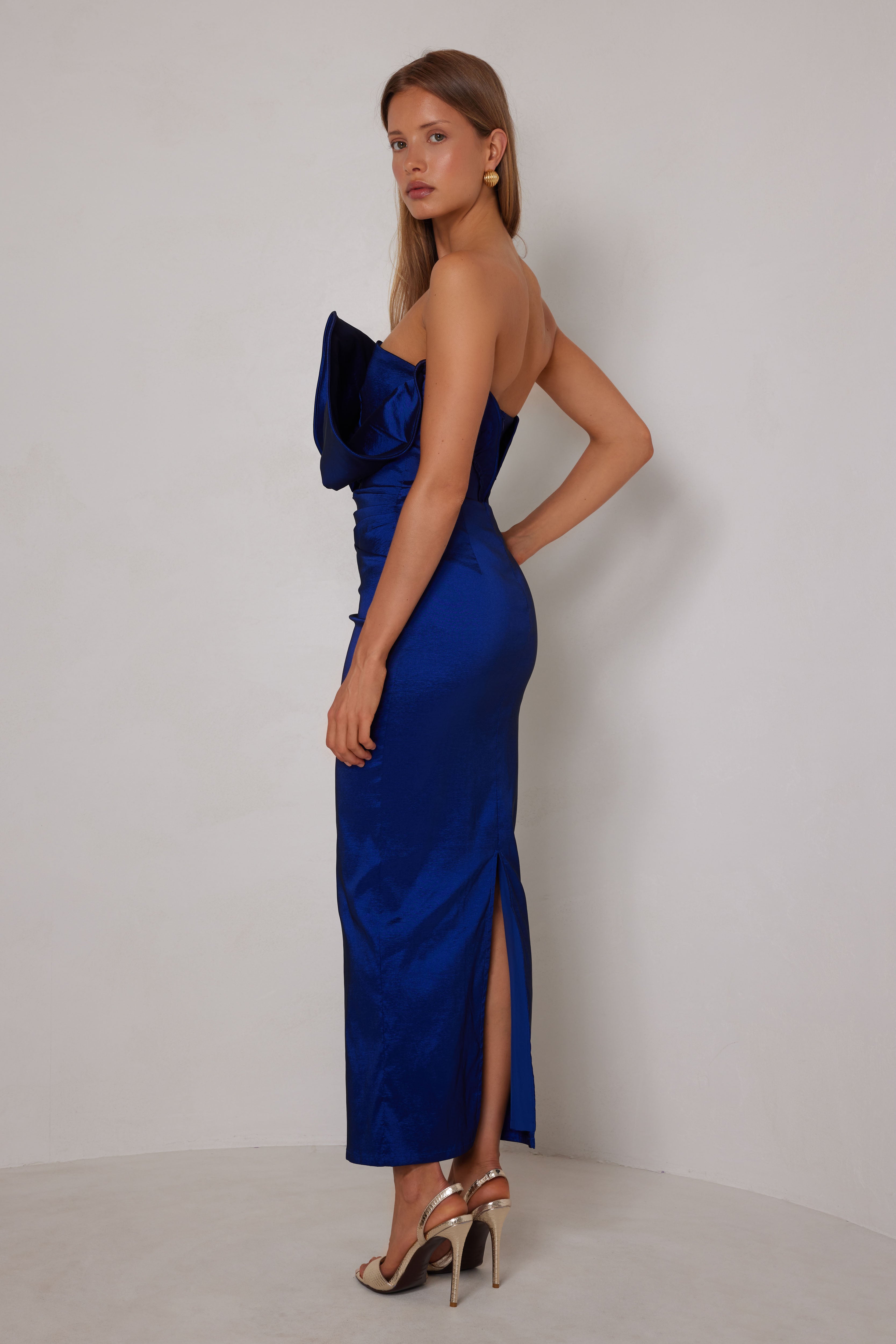 Miles Dress Cobalt - Elle Zeitoune