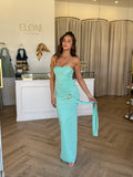 Charlee Dress Turquoise - Elle Zeitoune