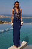 Lina Halter Drape Maxi Dress - Runaway the Label
