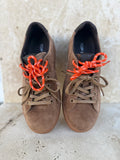 Nelsy Choc Suede/Leather Shoes - Mollini
