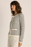 Elle Stripe Knit Cardigan - Fate and Becker