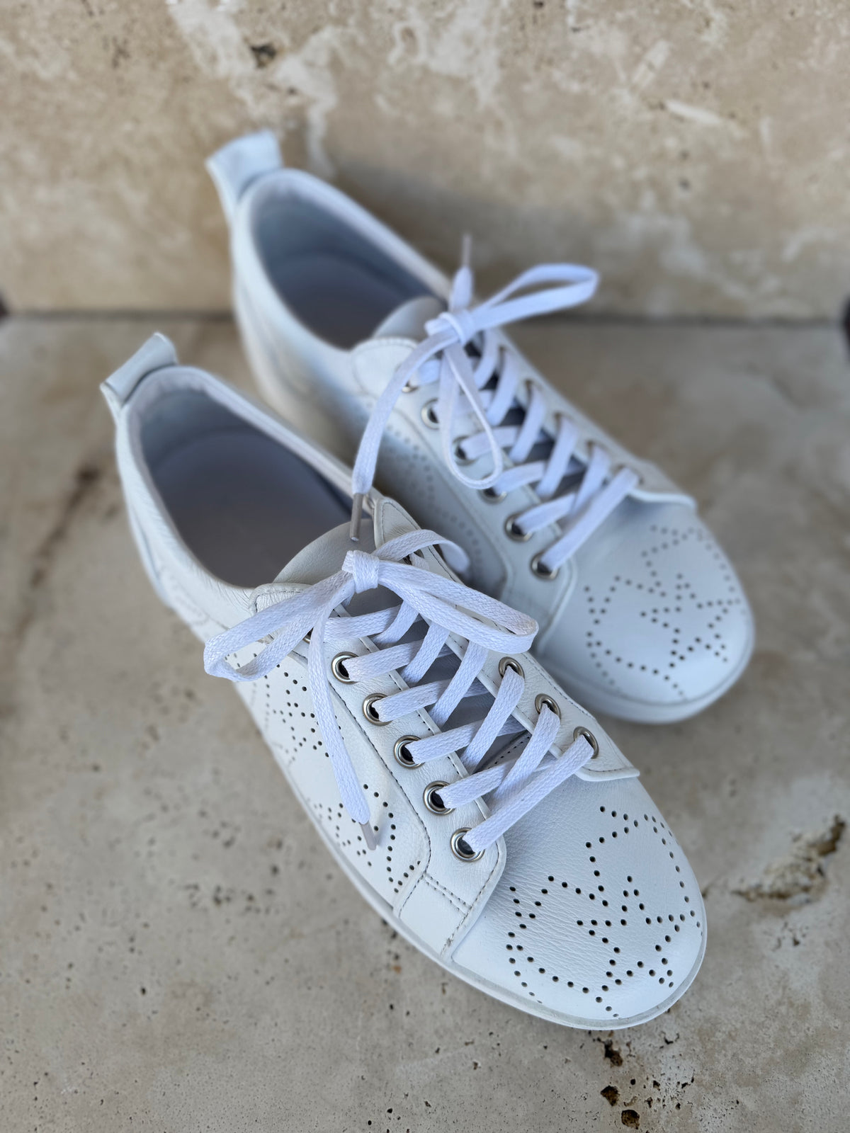 Jonella White Leather Shoes - Django & Juliette