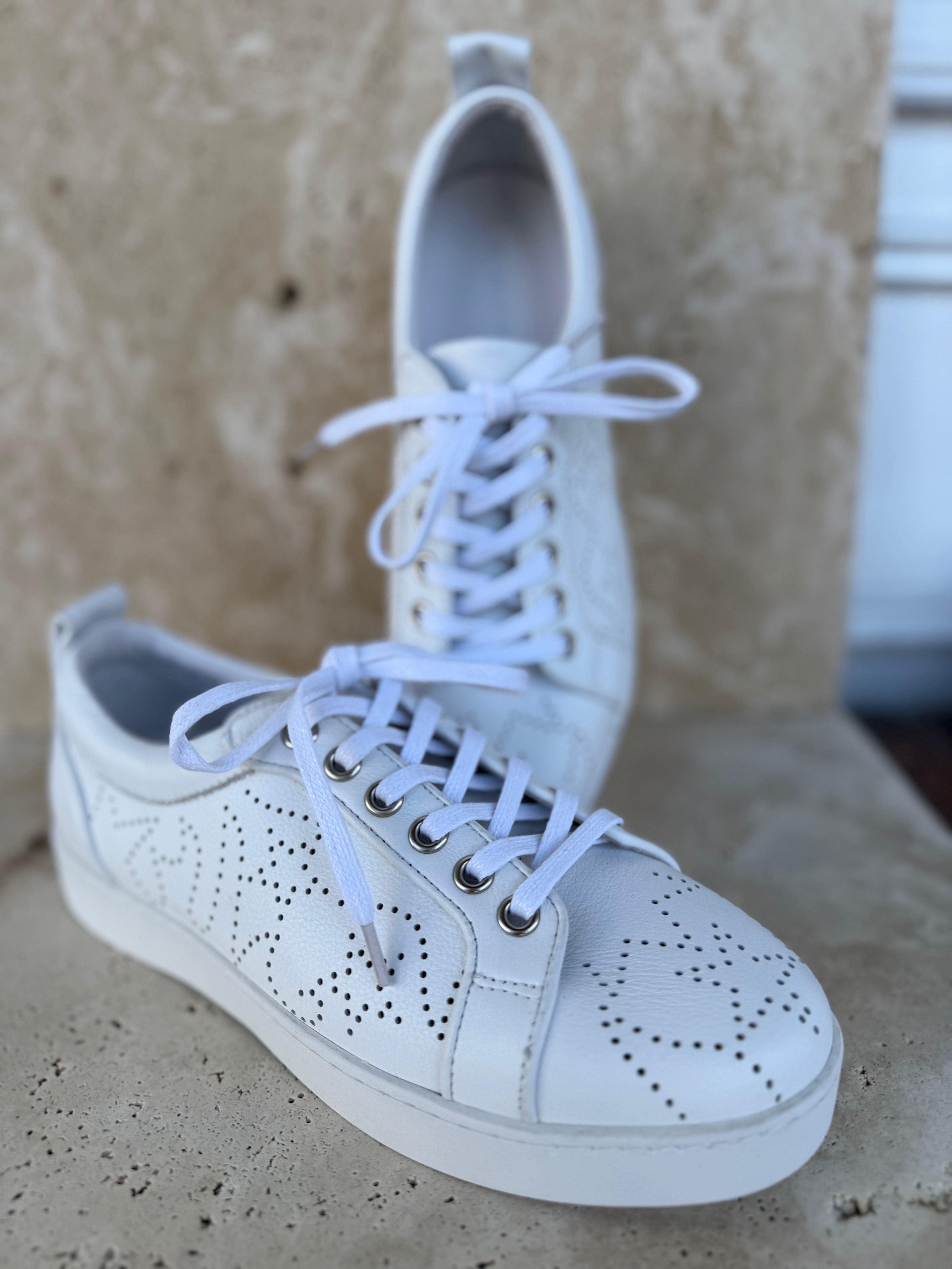 Jonella White Leather Shoes - Django & Juliette