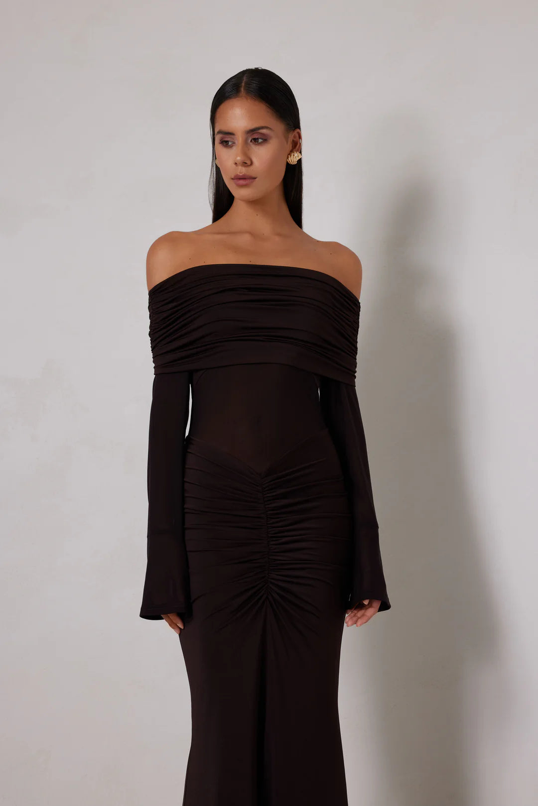 Paige Dress Espresso - Elle Zeitoune