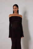 Paige Dress Espresso - Elle Zeitoune