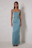 Joanna Dress Serine Teal - Elle Zeitoune