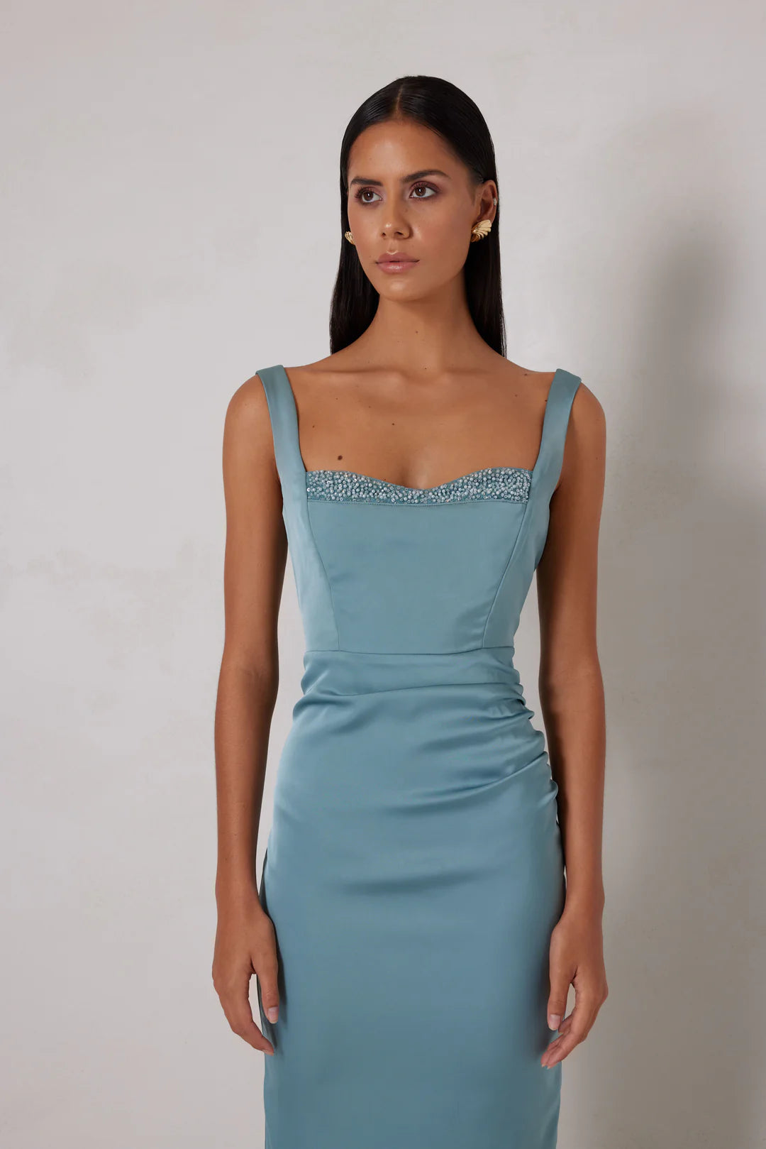 Joanna Dress Serine Teal - Elle Zeitoune