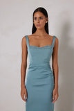 Joanna Dress Serine Teal - Elle Zeitoune