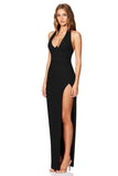 Cinema Halter Gown Black - Nookie